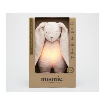 Moonie - Amigo aconchegante com melodia e iluminação 2.0 coelho organic rosa