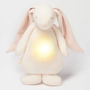Moonie - Amigo aconchegante com melodia e iluminação 2.0 coelho powder