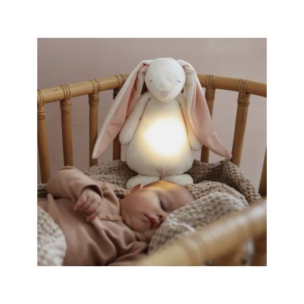Moonie - Amigo aconchegante com melodia e iluminação 2.0 coelho powder