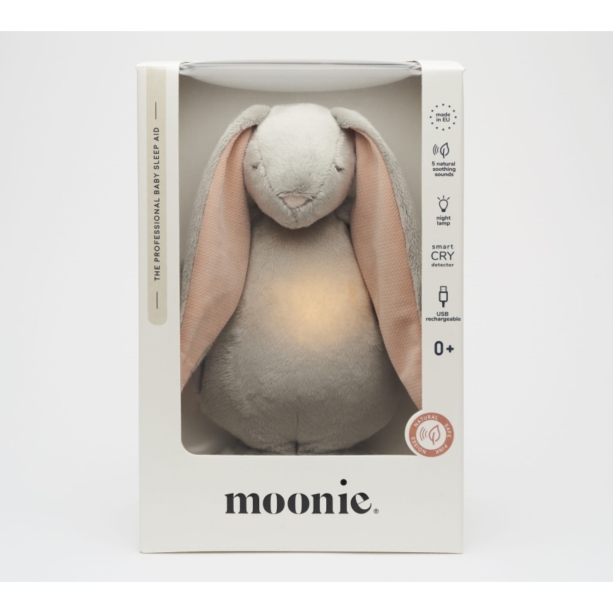 Moonie - Amigo aconchegante com melodia e iluminação coelho 2.0 nuvem