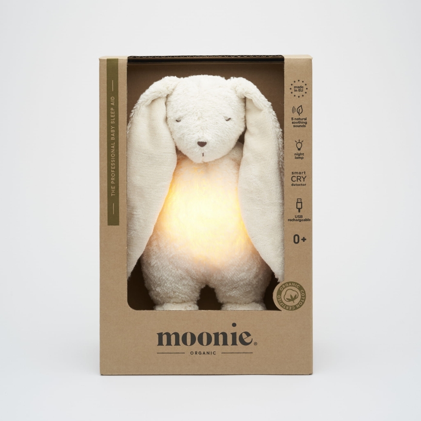 Moonie - Amigo aconchegante com melodia e iluminação coelho organic polar natur