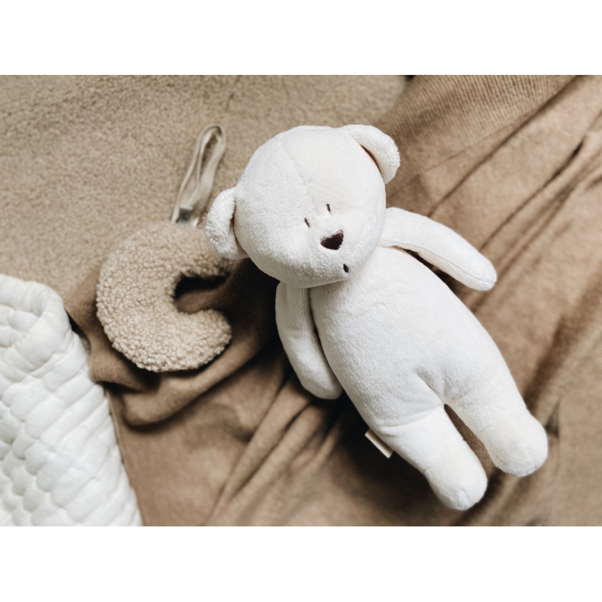 Moonie - Amigo aconchegante com melodia e iluminação urso pequeno 2.0 creme