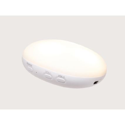 Moonie - Amigo aconchegante com melodia e iluminação urso pequeno 2.0 organic cinzento