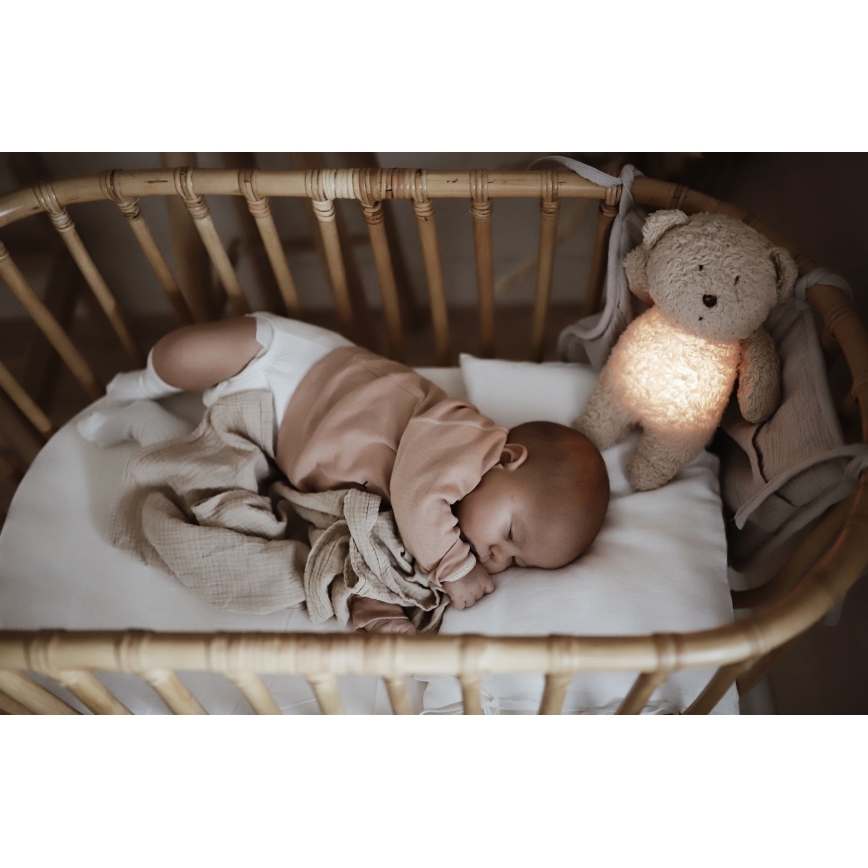 Moonie - Amigo aconchegante com melodia e iluminação urso pequeno 2.0 organic polar