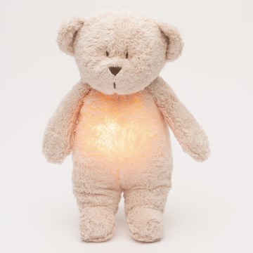 Moonie - Amigo aconchegante com melodia e iluminação urso pequeno 2.0 organic rosa