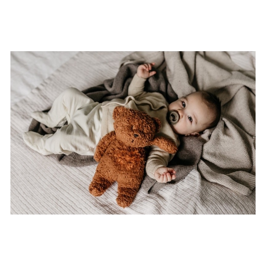 Moonie - Amigo aconchegante com melodia e iluminação urso pequeno organic caramel natur