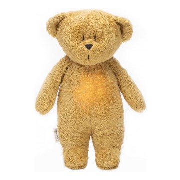 Moonie - Amigo aconchegante com melodia e iluminação urso pequeno organic tiras de mel natur
