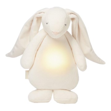 Moonie - Companheiro de aconchego com uma melodia e coelhinho com luz creme