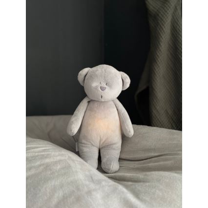 Moonie - Companheiro de aconchego com uma melodia e urso com luz prateado