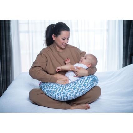 MOTHERHOOD - Almofada de amamentação CLASSICS azul