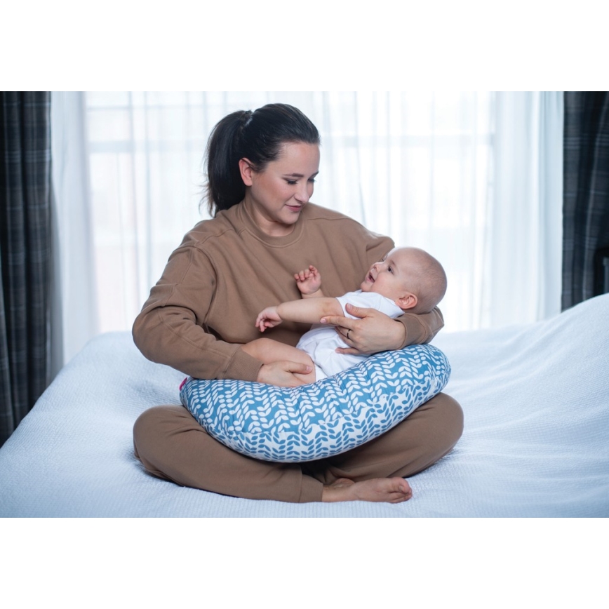 MOTHERHOOD - Almofada de amamentação CLASSICS azul