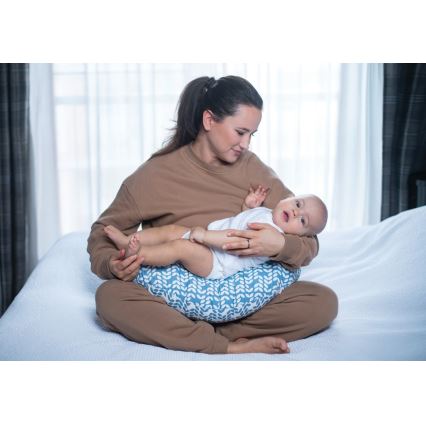 MOTHERHOOD - Almofada de amamentação CLASSICS azul