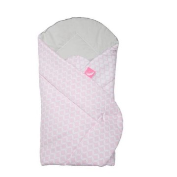 MOTHERHOOD - Cobertor/Envolta de bebé com almofada de coco CLASSICS 75x75 cm rosa