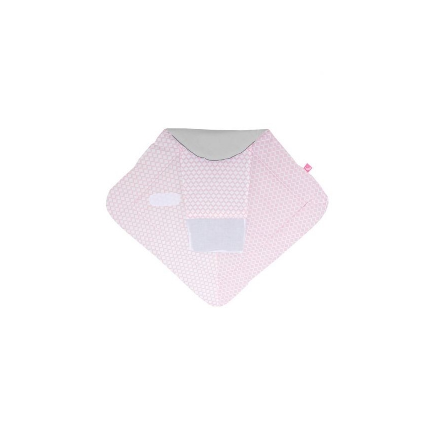 MOTHERHOOD - Cobertor/Envolta de bebé com almofada de coco CLASSICS 75x75 cm rosa