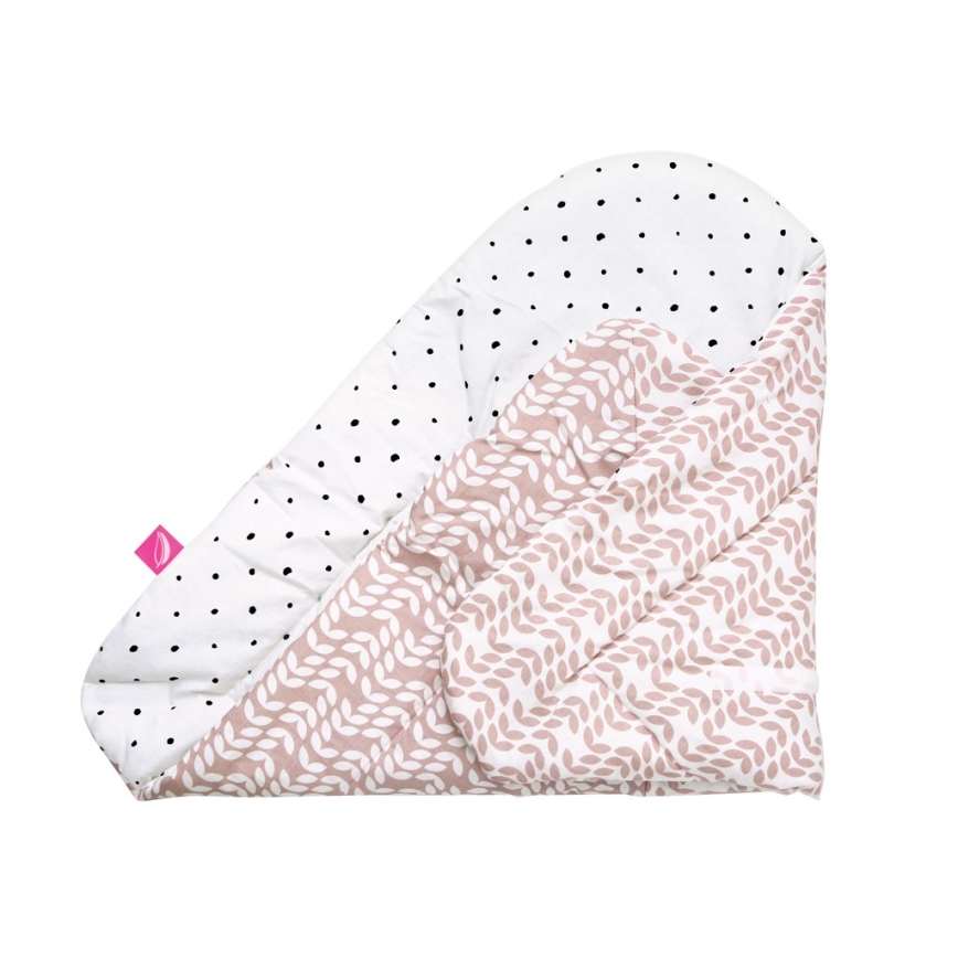 MOTHERHOOD - Cobertor para envolver com reforço de coco CLASSICS 75x75 cm rosa