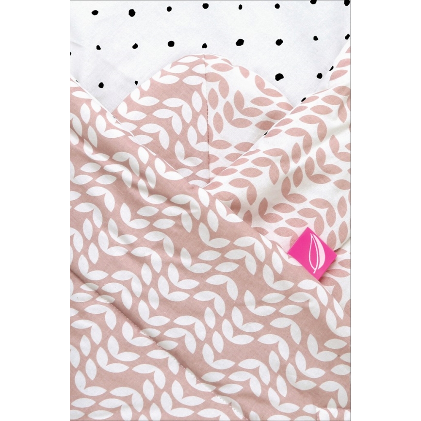 MOTHERHOOD - Cobertor para envolver com reforço de coco CLASSICS 75x75 cm rosa