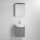 Móvel de casa de banho com lavatório ASTRID + armário espelhado com LED 4xLED/4,3W/230V IP44 cinzento