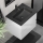 Móvel de casa de banho com lavatório CONOR 61 cm branco/preto