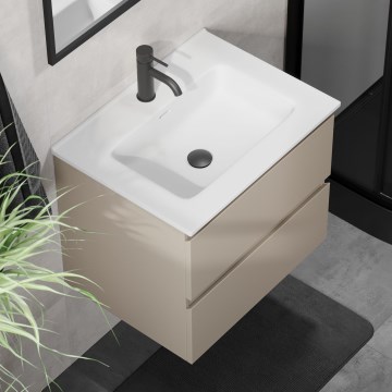 Móvel de casa de banho com lavatório CONOR 61 cm marakesh/branco