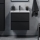 Móvel de casa de banho com lavatório LYKE 60 cm preto