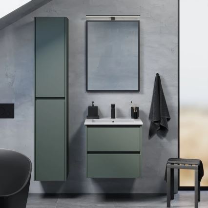 Móvel de casa de banho com lavatório LYKE 60 cm verde