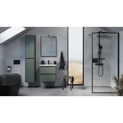 Móvel de casa de banho com lavatório LYKE 60 cm verde