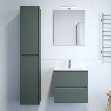 Móvel de casa de banho com lavatório LYKE 60 cm verde