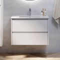 Móvel de casa de banho com lavatório LYKE 80 cm branco