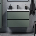 Móvel de casa de banho com lavatório LYKE 80 cm verde
