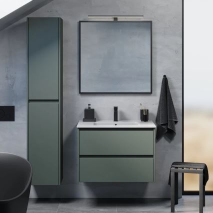 Móvel de casa de banho com lavatório LYKE 80 cm verde