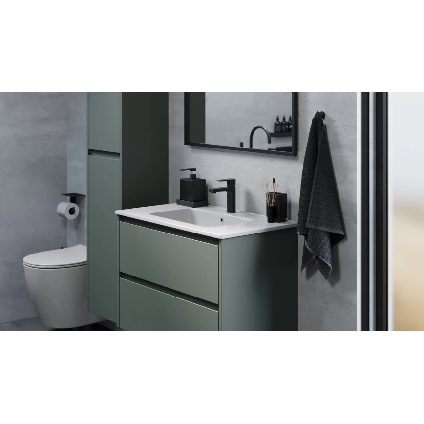 Móvel de casa de banho com lavatório LYKE 80 cm verde