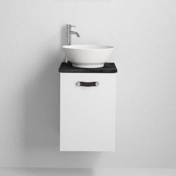 Móvel de casa de banho com lavatório SOREN branco