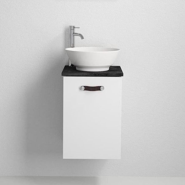 Móvel de casa de banho com lavatório SOREN branco