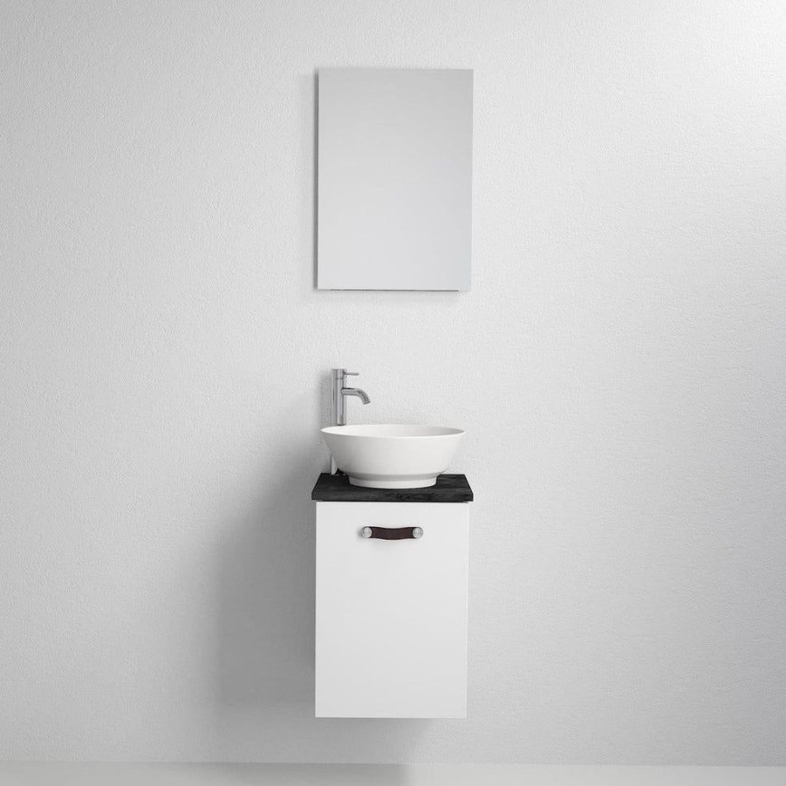 Móvel de casa de banho com lavatório SOREN branco