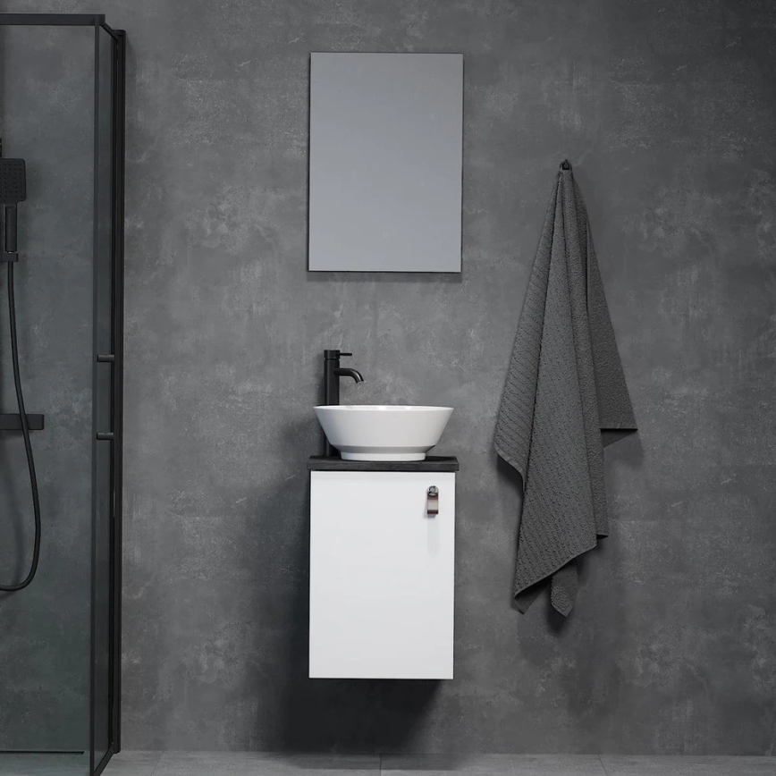 Móvel de casa de banho com lavatório SOREN branco