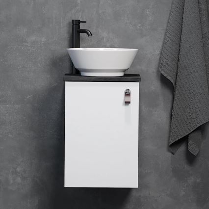 Móvel de casa de banho com lavatório SOREN branco