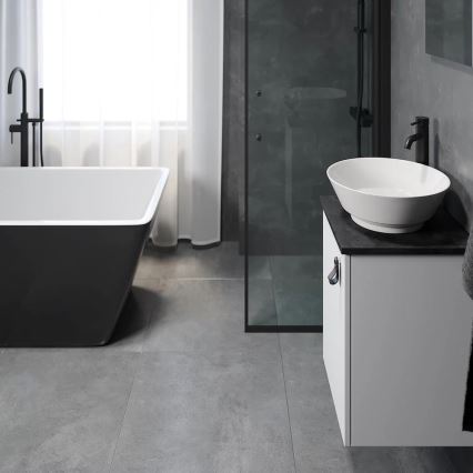 Móvel de casa de banho com lavatório SOREN branco