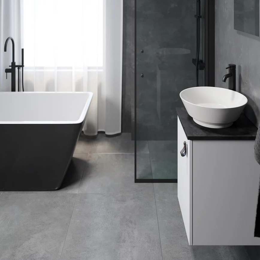 Móvel de casa de banho com lavatório SOREN branco