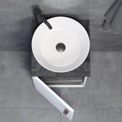 Móvel de casa de banho com lavatório SOREN branco