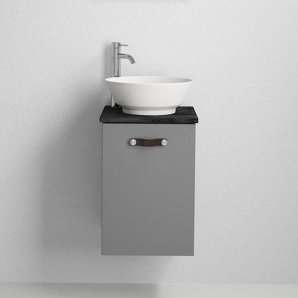 Móvel de casa de banho com lavatório SOREN cinzento