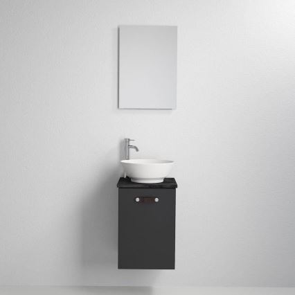 Móvel de casa de banho com lavatório SOREN, preto