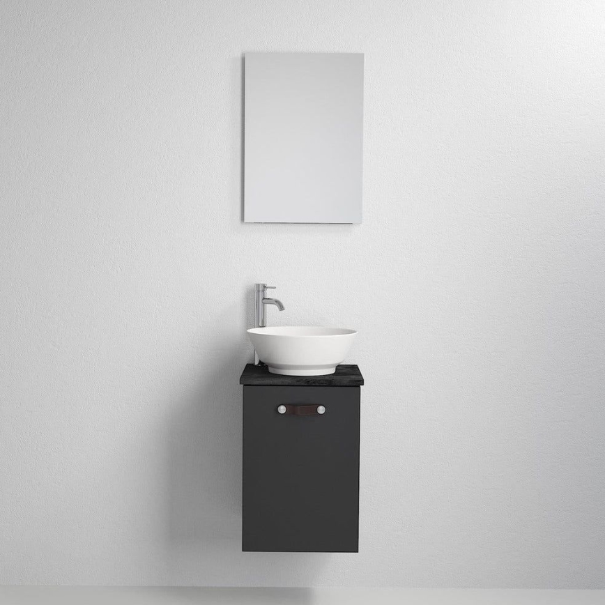 Móvel de casa de banho com lavatório SOREN, preto