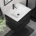 Móvel de casa de banho CONOR com lavatório, 61 cm, preto/branco