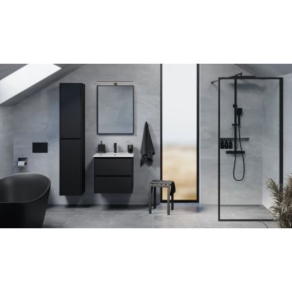 Móvel de casa de banho LYKE 174 cm preto