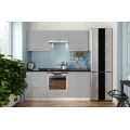 Móvel de cozinha CELESTE 180 cm, cinzento brilhante