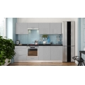 Móvel de cozinha CELESTE 240 cm, cinzento brilhante