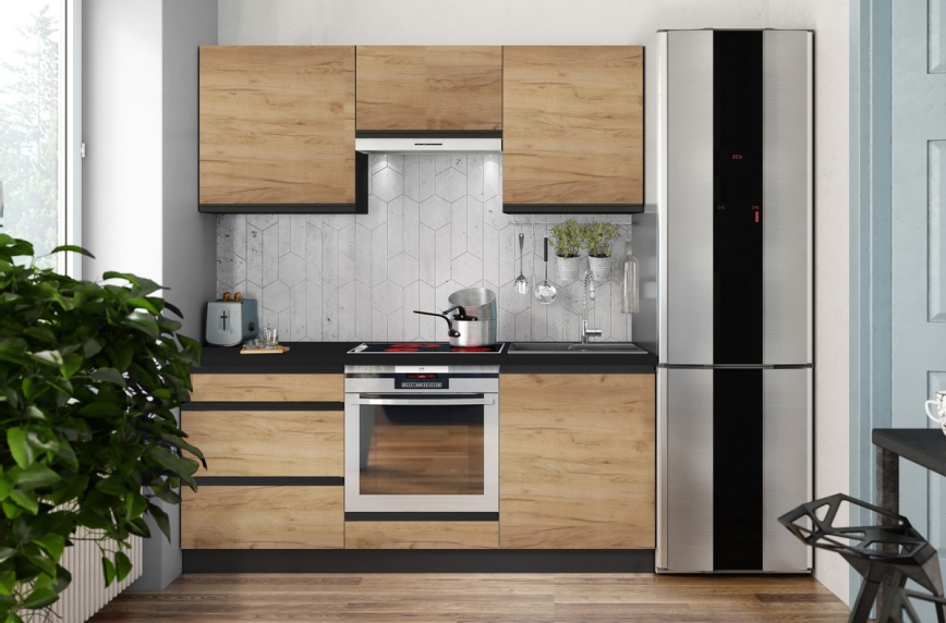 Móvel de cozinha MARINA 180 cm carvalho craft