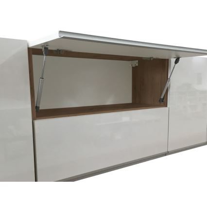 Móvel de cozinha MARINA 240 cm carvalho craft/branco brilhante