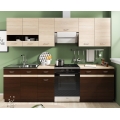 Móvel de cozinha VALERIA 240 cm carvalho sonoma/castanho