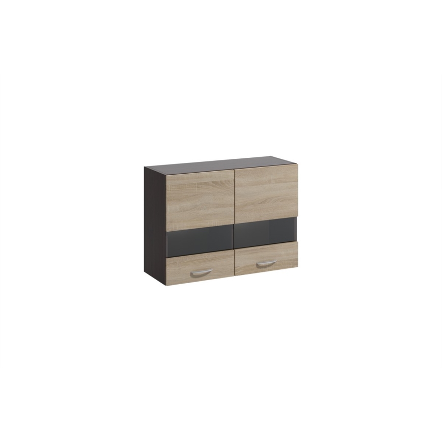 Móvel de cozinha VALERIA 240 cm castanho/carvalho sonoma